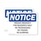 Signmission Private Property For Residents Only No Trespassing OSHA Notice Sign, Plastic, 10in W x 7in L, 2PK OS-2PACK-NS-P-710-L-17832 - alternate 1